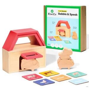 KiwiCo Activity Play Center 6m+ Baby Babble & Speak 10pc Montessori Toy New NIB
